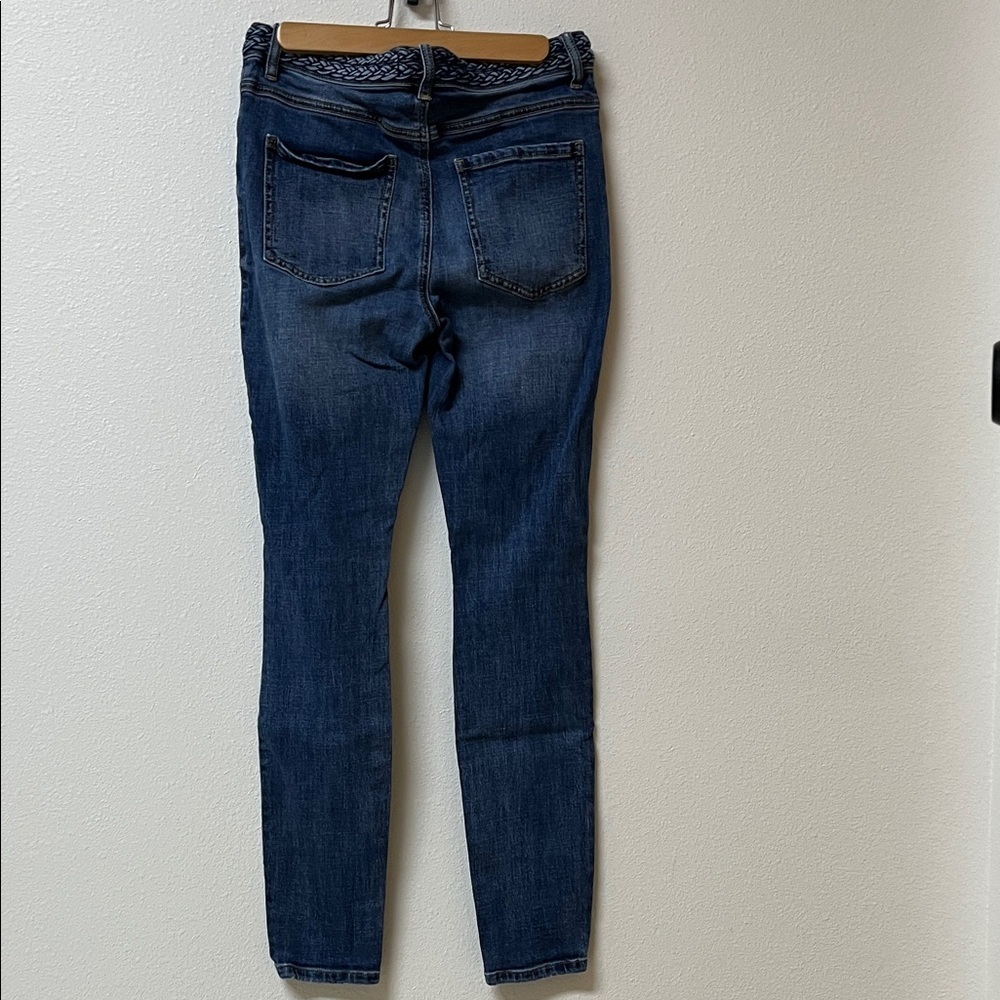 CAbi Women's button fly Skinny Jeans in Dark Blue, size 6 - Picture 2 of 4